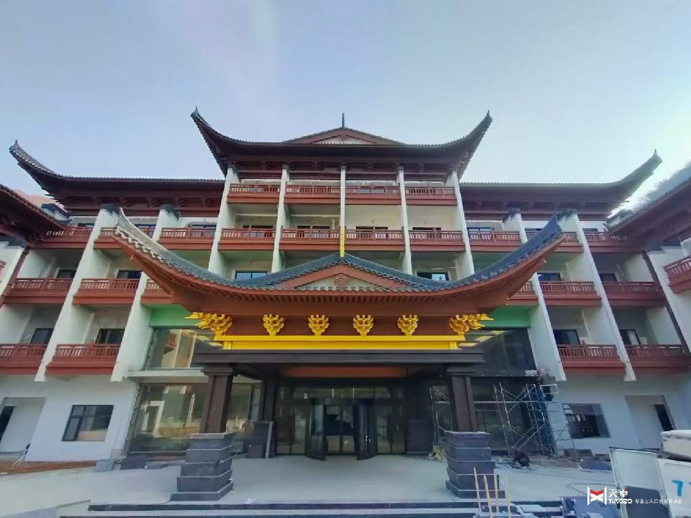 漢中漢折里溫泉酒店純銅兩翼旋轉門